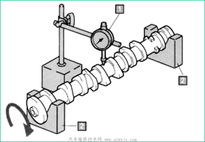 发动机凸轮轴与轴瓦配合间隙检测方法