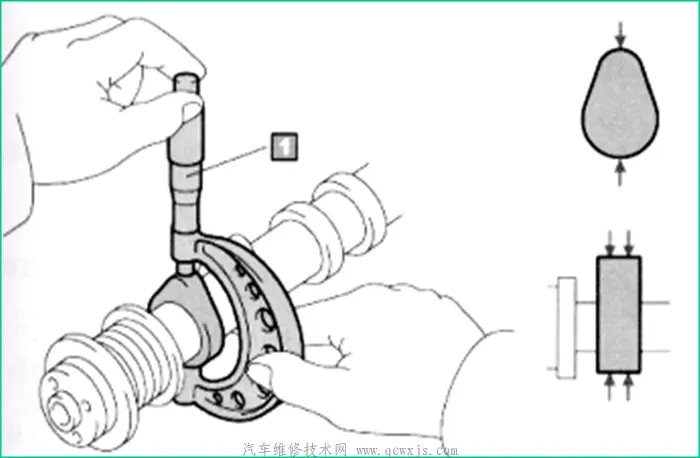 发动机凸轮轴与轴瓦配合间隙检测方法